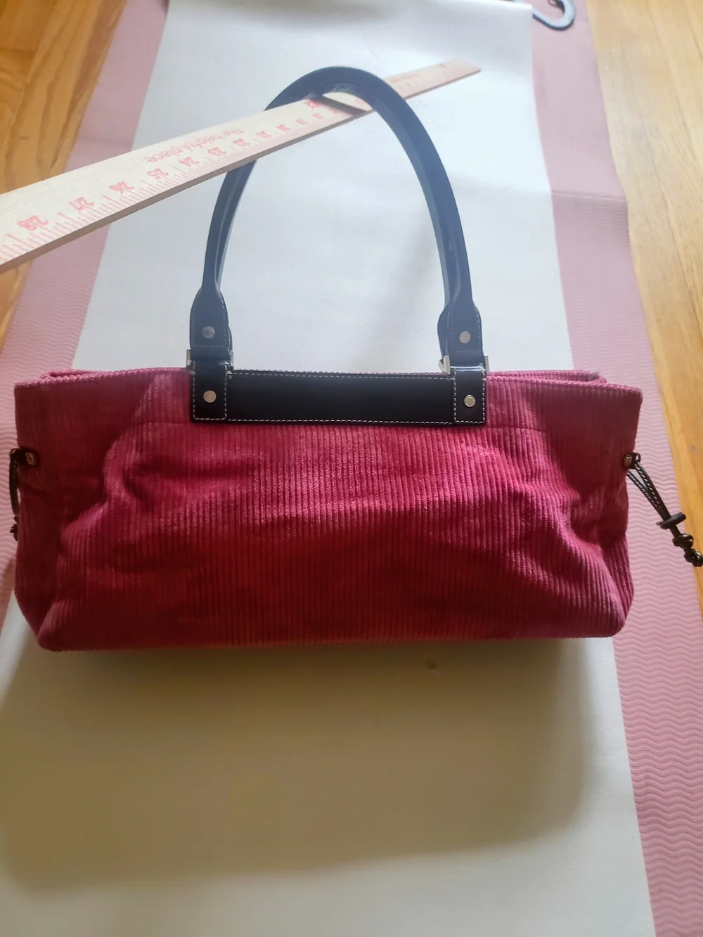Kate Spade New York Vintage Corduroy East-West Shoulder Bag / Long Tote Pink